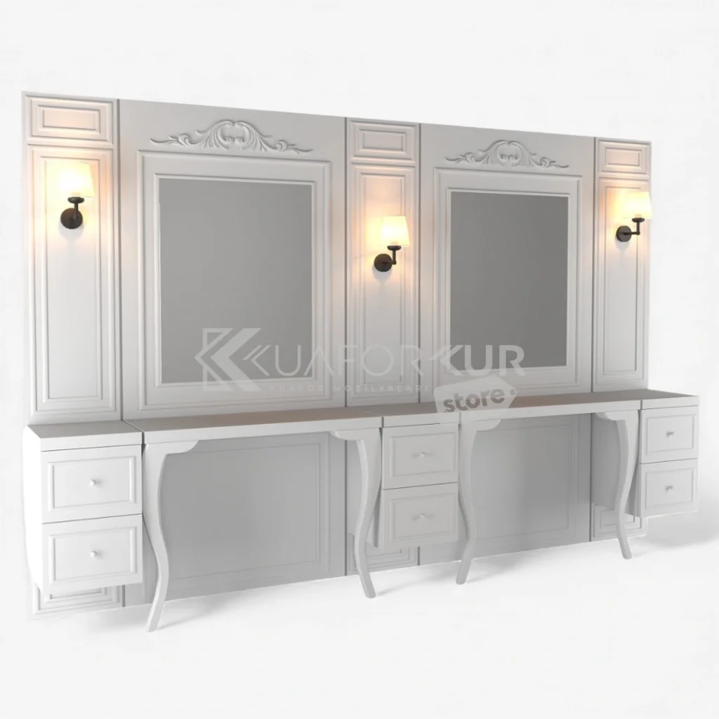 İkili Blok Bayan Kuaför Tezgahı (KFK 521)