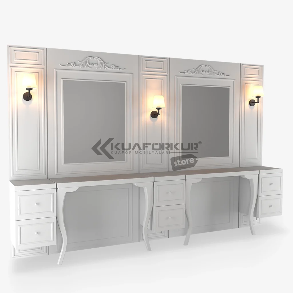 İkili Blok Bayan Kuaför Tezgahı (KFK 521)