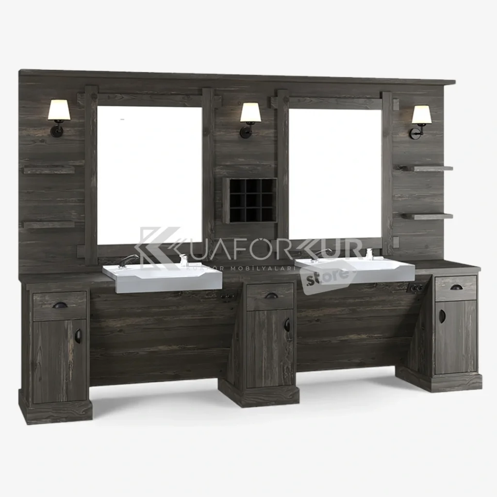 İkili Blok Berber Tezgahı (KFK 118)