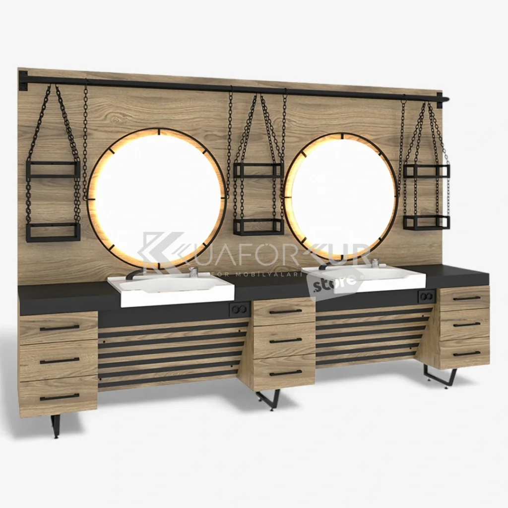 İkili Blok Berber Tezgahı (KFK 128)