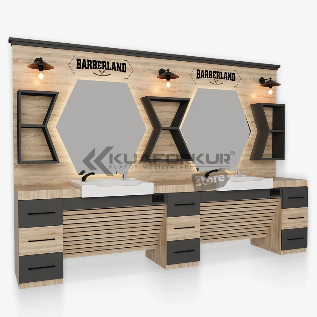 İkili Blok Berber Tezgahı (KFK 187)