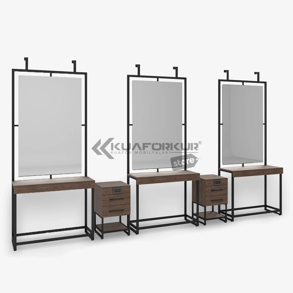 Üçlü Blok Bayan Kuaför Tezgahı (KFK 502)