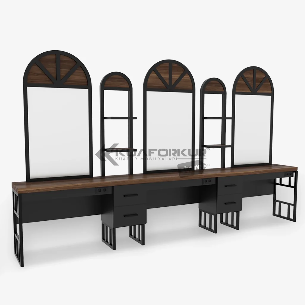 Üçlü Blok Bayan Kuaför Tezgahı (KFK 520)