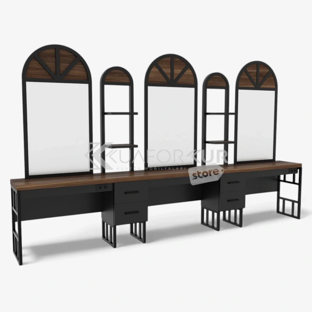 Üçlü Blok Bayan Kuaför Tezgahı (KFK 520)
