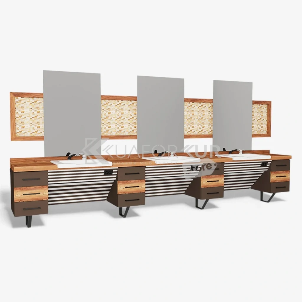 Üçlü Blok Berber Tezgahı (KFK 107)