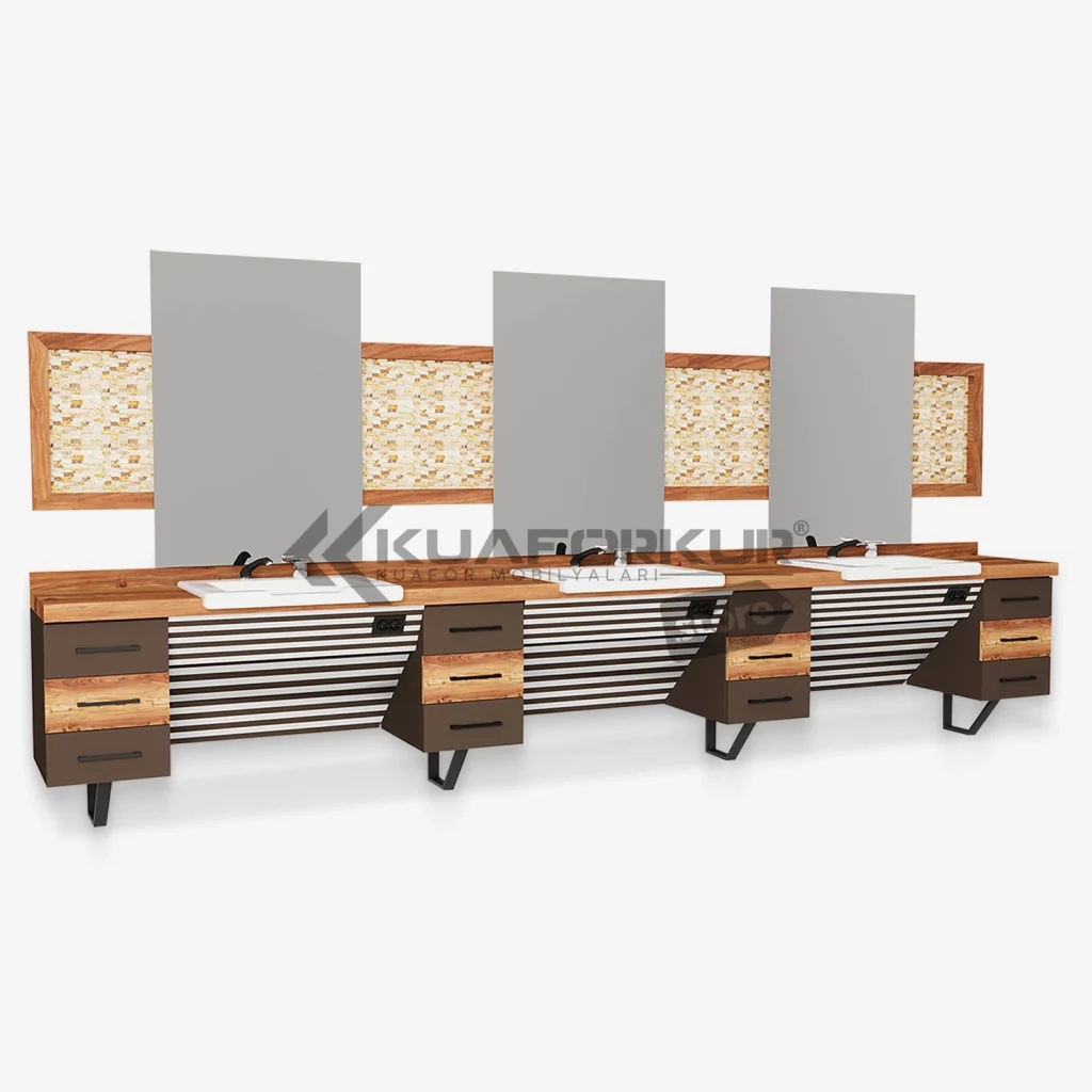 Üçlü Blok Berber Tezgahı (KFK 107)