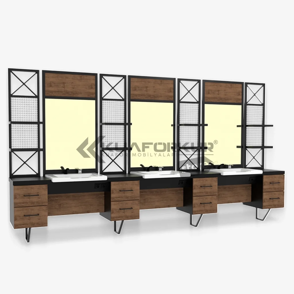 Üçlü Blok Berber Tezgahı (KFK 125)