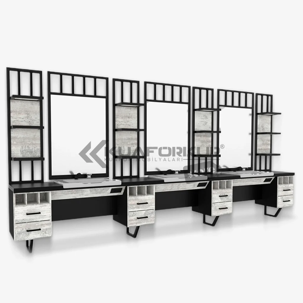 Üçlü Blok Berber Tezgahı (KFK 137)