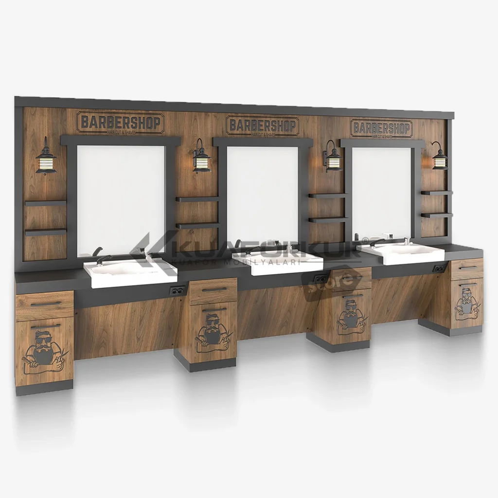 Üçlü Blok Berber Tezgahı (KFK 141)