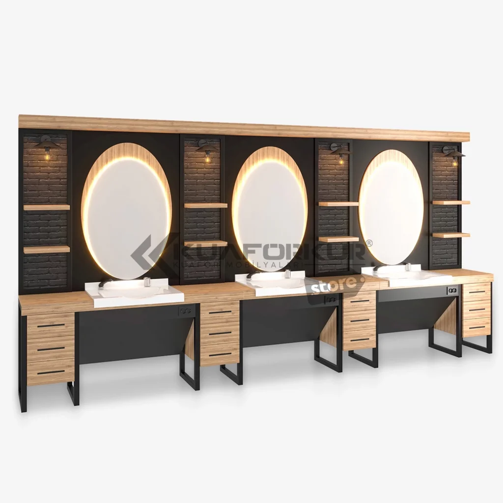 Üçlü Blok Berber Tezgahı (KFK 144)