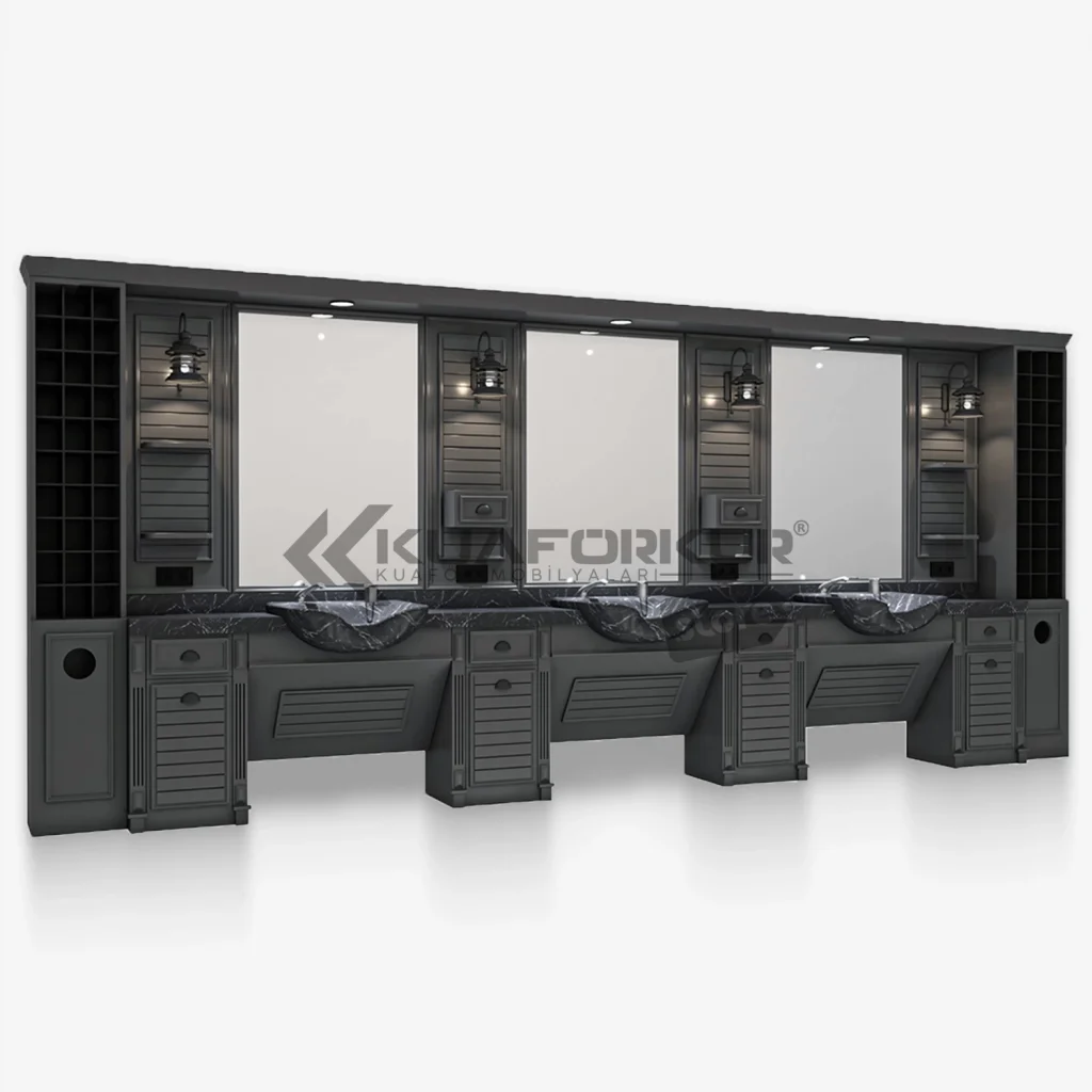 Üçlü Blok Berber Tezgahı (KFK 150)