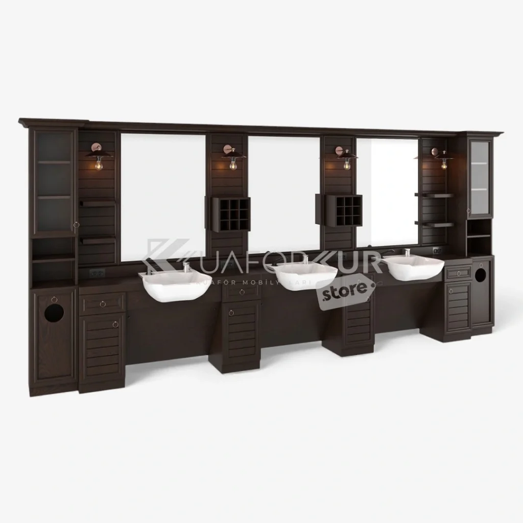 Üçlü Blok Berber Tezgahı (KFK 180)