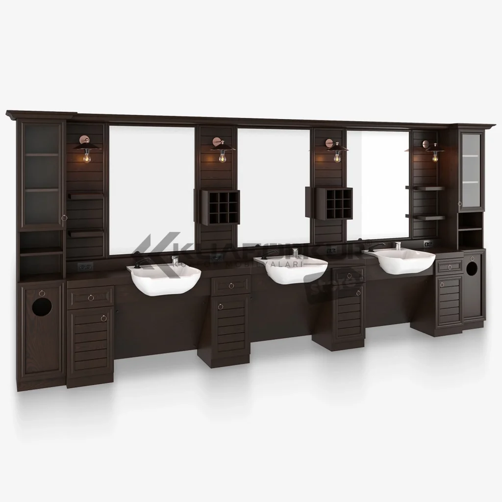 Üçlü Blok Berber Tezgahı (KFK 180)