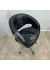 Parlak Siyah Kuaför Koltuğu (TEŞHİR)