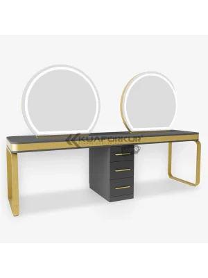 Çift Yönlü Bayan Kuaför Tezgahı (KFK 601) (4 Kişilik)