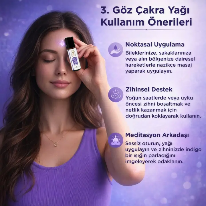 3. Göz Çakrası (Ajna) Aromaterapi Yağ Karışımı 10 ml
