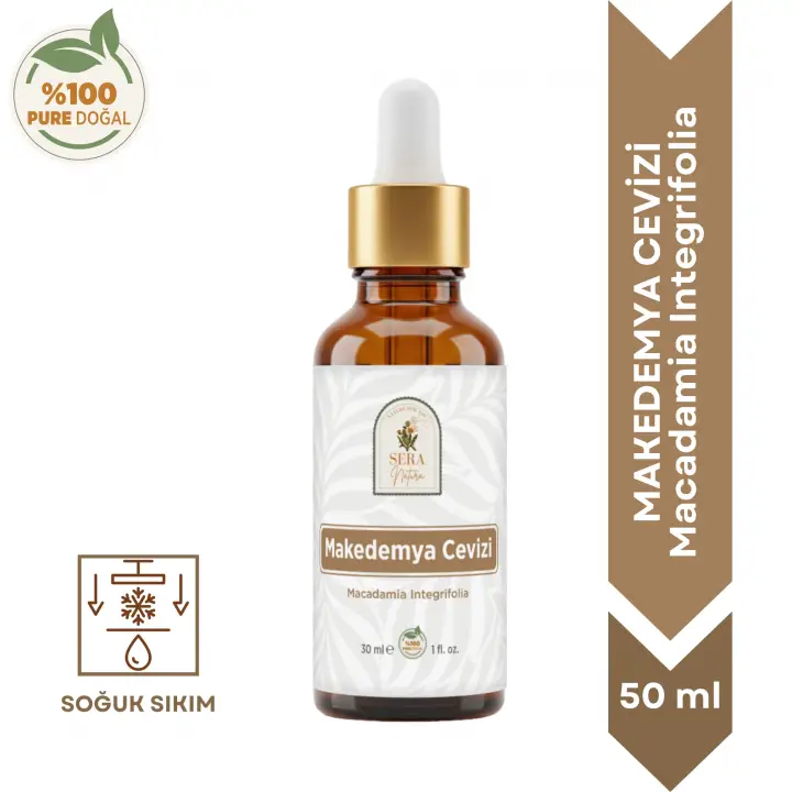 Makedemya Cevizi Yağı 30 ml – Besleyici ve Hücre Yenileyici