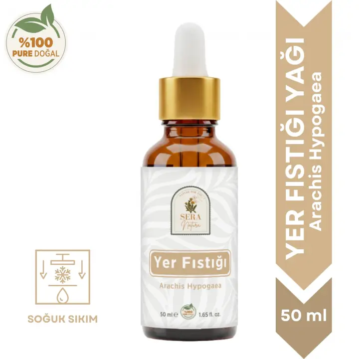 Yer Fıstığı Yağı 50 ml – %100 Doğal Besleyici & Dengeleyici