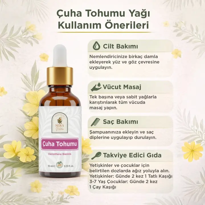 Çuha Tohumu Yağı 10 ml %100 Saf
