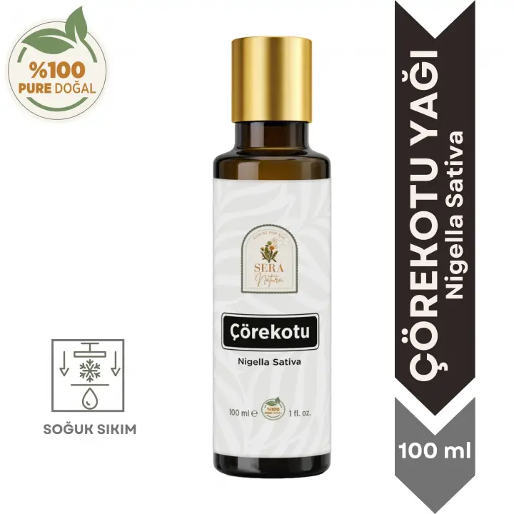 Çörekotu Yağı 100 ml %100 Saf ve Doğal Soğuk Sıkım