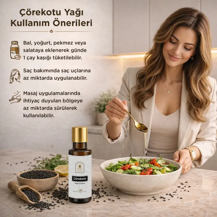 Çörekotu Yağı 100 ml %100 Saf ve Doğal Soğuk Sıkım