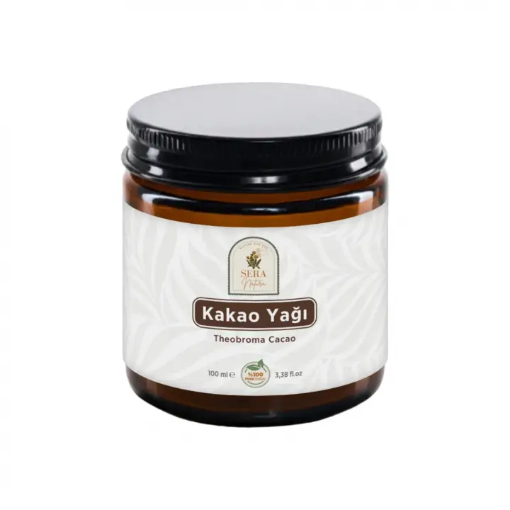 Kakao Yağı 100 ml %100 Saf - Doğal Nemlendirici & Yenilebilir Saf Kakao Yağı