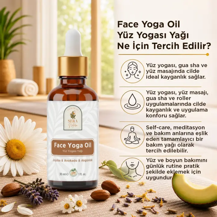 Face Yoga Oil Yüz Yogası Yağı 30 ml %100 Saf