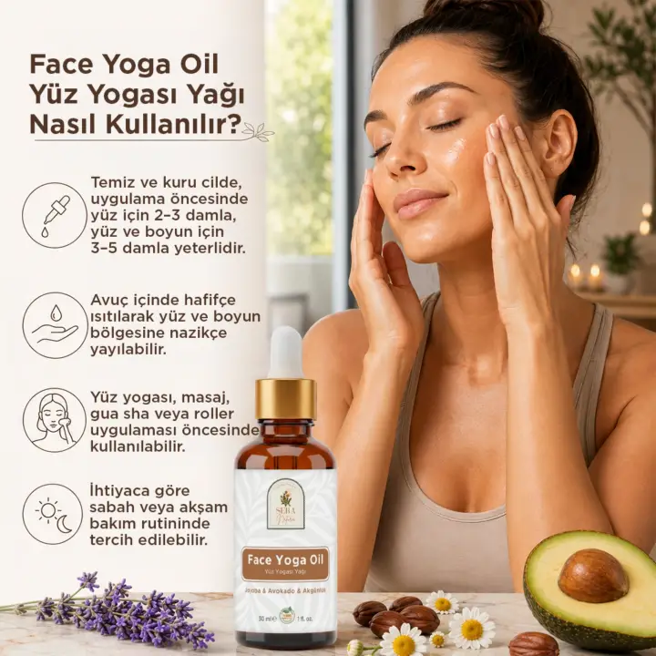 Face Yoga Oil Yüz Yogası Yağı 30 ml %100 Saf