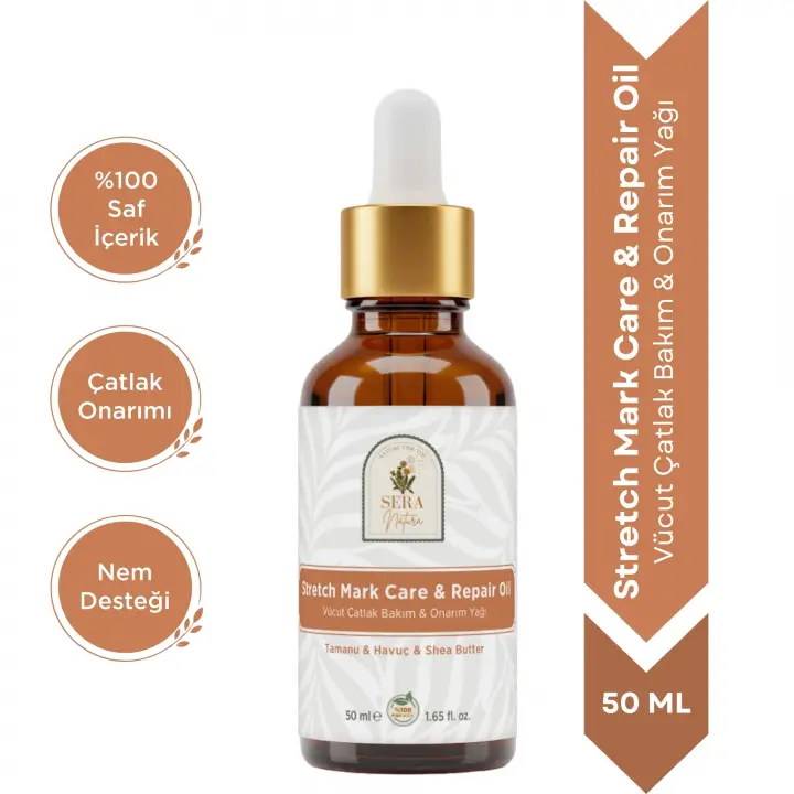Stretch Mark Care & Repair Oil Vücut Çatlak Bakım & Onarım Yağı 50 ml