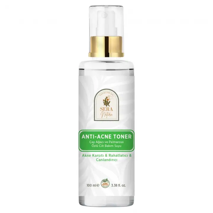 ANTI-ACNE TONER Çay Ağacı ve Palmarosa Özlü Cilt Bakım Suyu
