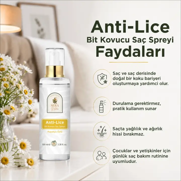Anti-Lice Bit Kovucu Sprey-Papatya
