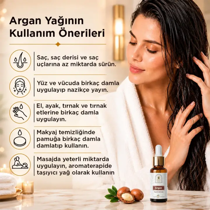 Argan Yağı 5 ml. %100 Saf