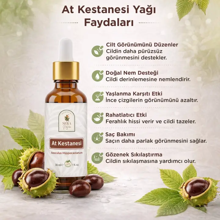 At Kestanesi Yağı 30 ml %100 Saf