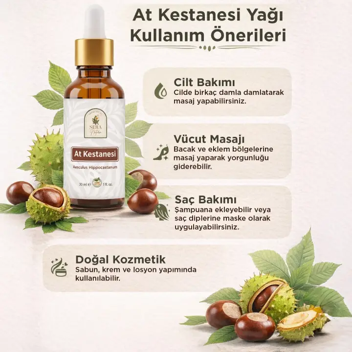 At Kestanesi Yağı 30 ml %100 Saf