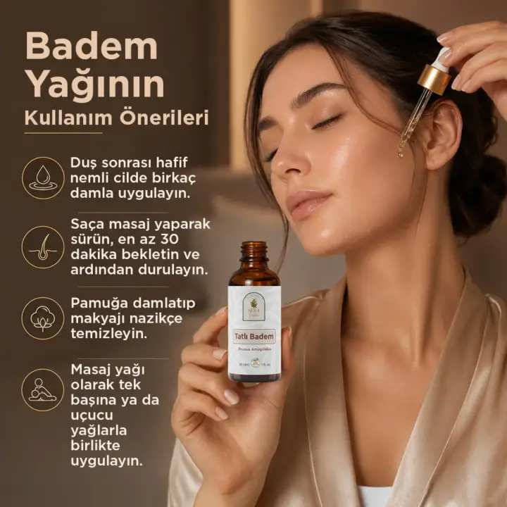 Badem Yağı 30 ml. %100 Saf