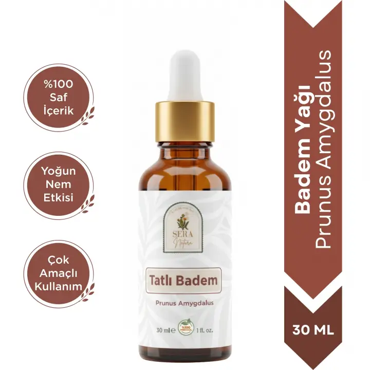 Badem Yağı 30 ml. %100 Saf