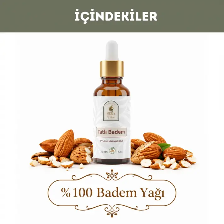 Badem Yağı 30 ml. %100 Saf