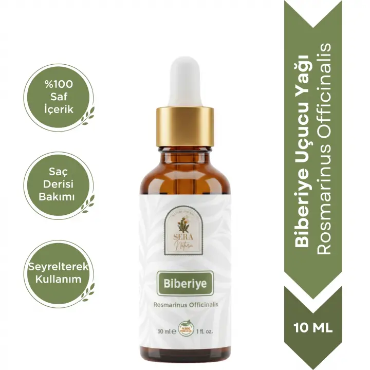 Biberiye Uçucu Yağı 10 ml. %100 Saf