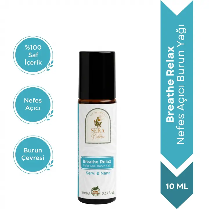 Breathe Relax Nefes Açıcı Burun Yağı %100 Saf 10 ml.