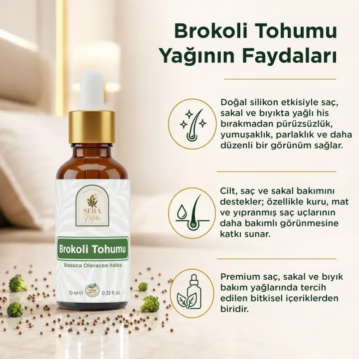 Brokoli Tohumu Yağı 10 ml %100 Saf ve Doğal