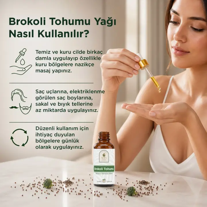 Brokoli Tohumu Yağı 10 ml %100 Saf ve Doğal