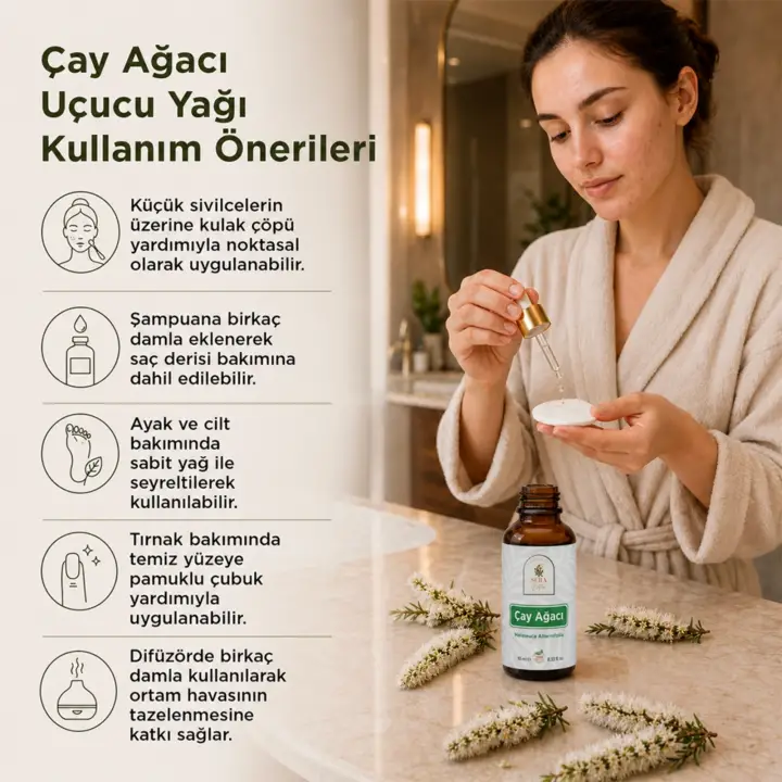 Çay Ağacı Uçucu Yağı – Sivilceye Elveda Bakım Yağı | %100 Saf 10 ml