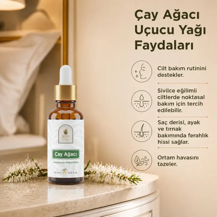 Çay Ağacı Uçucu Yağı – Sivilceye Elveda Bakım Yağı | %100 Saf 10 ml
