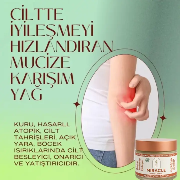 MIRACLE Cilt Bakım Yağı- Kuru, Hasarlı ve Atopik Ciltler İçin
