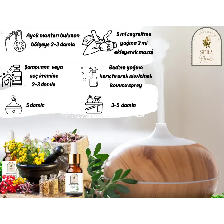 Citronella Uçucu Yağı 10 ml. %100 Saf