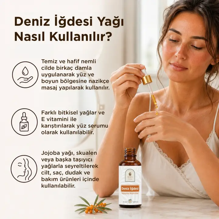 Deniz İğdesi Yağı 10 ml %100 Saf ve Doğal