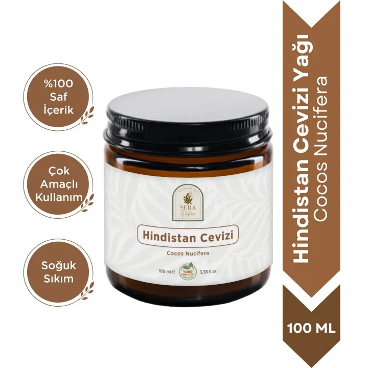 Hindistan Cevizi Yağı 100 ml %100 Saf