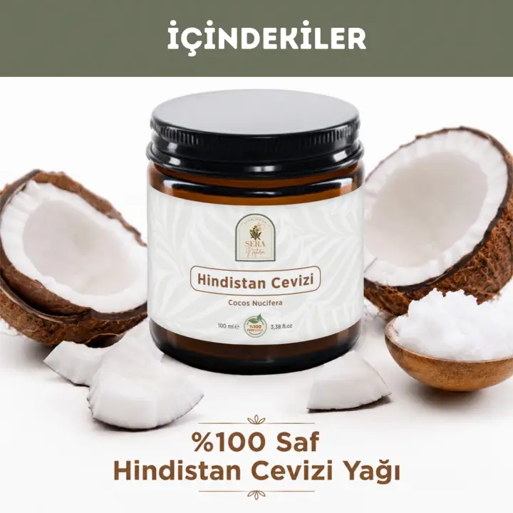 Hindistan Cevizi Yağı 100 ml %100 Saf