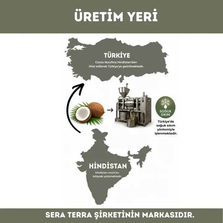 Hindistan Cevizi Yağı 100 ml %100 Saf