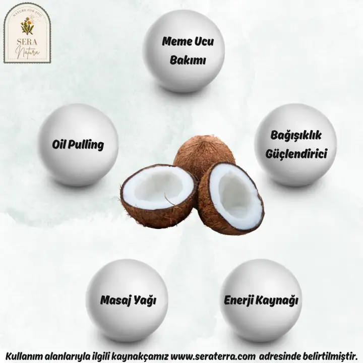 Hindistan Cevizi Yağı 210 ml. %100 Saf